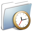 Graphite Smooth Folder Clock icon